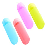 Maxbell Travel Toothbrush Case Durable Dustproof Transparent Cover for Toothpaste purple