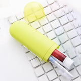 Maxbell Travel Toothbrush Case Durable Dustproof Transparent Cover for Toothpaste green