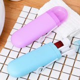 Maxbell Travel Toothbrush Case Durable Dustproof Transparent Cover for Toothpaste blue