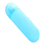 Maxbell Travel Toothbrush Case Durable Dustproof Transparent Cover for Toothpaste blue
