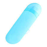 Maxbell Travel Toothbrush Case Durable Dustproof Transparent Cover for Toothpaste blue