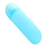 Maxbell Travel Toothbrush Case Durable Dustproof Transparent Cover for Toothpaste blue