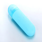 Maxbell Travel Toothbrush Case Durable Dustproof Transparent Cover for Toothpaste blue