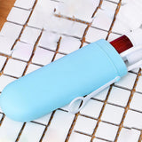 Maxbell Travel Toothbrush Case Durable Dustproof Transparent Cover for Toothpaste blue