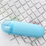Maxbell Travel Toothbrush Case Durable Dustproof Transparent Cover for Toothpaste blue