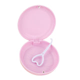 Maxbell Portable Retainer Case Oral Organizer Durable Dentures Storage Boxes pink