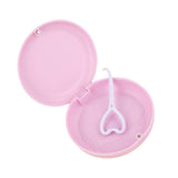 Maxbell Portable Retainer Case Oral Organizer Durable Dentures Storage Boxes pink