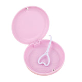Maxbell Portable Retainer Case Oral Organizer Durable Dentures Storage Boxes pink