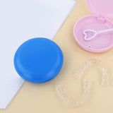 Maxbell Portable Retainer Case Oral Organizer Durable Dentures Storage Boxes blue