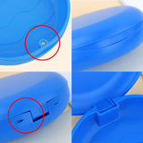 Maxbell Portable Retainer Case Oral Organizer Durable Dentures Storage Boxes blue