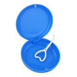 Maxbell Portable Retainer Case Oral Organizer Durable Dentures Storage Boxes blue
