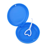 Maxbell Portable Retainer Case Oral Organizer Durable Dentures Storage Boxes blue