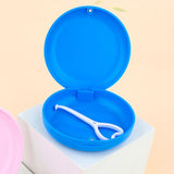 Maxbell Portable Retainer Case Oral Organizer Durable Dentures Storage Boxes blue
