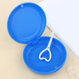 Maxbell Portable Retainer Case Oral Organizer Durable Dentures Storage Boxes blue