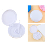 Maxbell Portable Retainer Case Oral Organizer Durable Dentures Storage Boxes white
