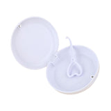 Maxbell Portable Retainer Case Oral Organizer Durable Dentures Storage Boxes white