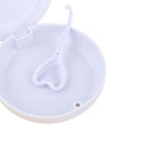 Maxbell Portable Retainer Case Oral Organizer Durable Dentures Storage Boxes white