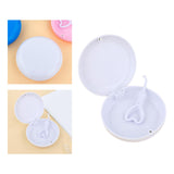 Maxbell Portable Retainer Case Oral Organizer Durable Dentures Storage Boxes white