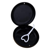 Maxbell Portable Retainer Case Oral Organizer Durable Dentures Storage Boxes black