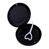 Maxbell Portable Retainer Case Oral Organizer Durable Dentures Storage Boxes black