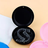 Maxbell Portable Retainer Case Oral Organizer Durable Dentures Storage Boxes black