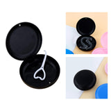 Maxbell Portable Retainer Case Oral Organizer Durable Dentures Storage Boxes black