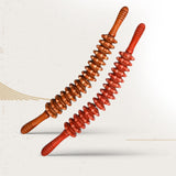 Maxbell Manual Wooden Massage Roller Massage Stick Roller Massager Gua Sha for Home
