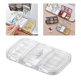 Maxbell Pill Organizer with Pill Cutter Compartment Pill Divider for Vitamin White