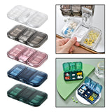 Maxbell Pill Organizer with Pill Cutter Compartment Pill Divider for Vitamin White