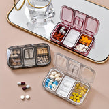 Maxbell Pill Organizer with Pill Cutter Compartment Pill Divider for Vitamin White