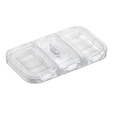 Maxbell Pill Organizer with Pill Cutter Compartment Pill Divider for Vitamin White