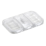 Maxbell Pill Organizer with Pill Cutter Compartment Pill Divider for Vitamin White