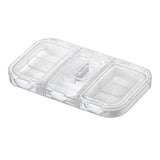 Maxbell Pill Organizer with Pill Cutter Compartment Pill Divider for Vitamin White