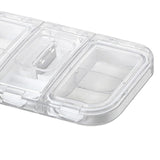 Maxbell Pill Organizer with Pill Cutter Compartment Pill Divider for Vitamin White