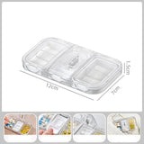 Maxbell Pill Organizer with Pill Cutter Compartment Pill Divider for Vitamin White