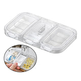Maxbell Pill Organizer with Pill Cutter Compartment Pill Divider for Vitamin White