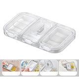 Maxbell Pill Organizer with Pill Cutter Compartment Pill Divider for Vitamin White