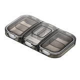 Maxbell Pill Organizer with Pill Cutter Compartment Pill Divider for Vitamin Gray