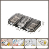 Maxbell Pill Organizer with Pill Cutter Compartment Pill Divider for Vitamin Gray