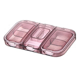Maxbell Pill Organizer with Pill Cutter Compartment Pill Divider for Vitamin Pink