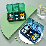 Maxbell Pill Organizer with Pill Cutter Compartment Pill Divider for Vitamin Blue