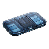 Maxbell Pill Organizer with Pill Cutter Compartment Pill Divider for Vitamin Blue