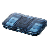 Maxbell Pill Organizer with Pill Cutter Compartment Pill Divider for Vitamin Blue