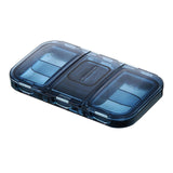 Maxbell Pill Organizer with Pill Cutter Compartment Pill Divider for Vitamin Blue