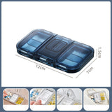 Maxbell Pill Organizer with Pill Cutter Compartment Pill Divider for Vitamin Blue