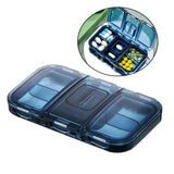 Maxbell Pill Organizer with Pill Cutter Compartment Pill Divider for Vitamin Blue
