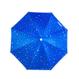 Maxbell Umbrella Hat Hands free Protection 30inch Fishing Umbrella Hat Blue