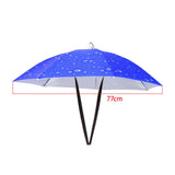 Maxbell Umbrella Hat Hands free Protection 30inch Fishing Umbrella Hat Blue