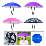 Maxbell Umbrella Hat Hands free Protection 30inch Fishing Umbrella Hat Blue