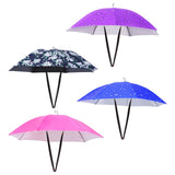 Maxbell Umbrella Hat Hands free Protection 30inch Fishing Umbrella Hat Blue